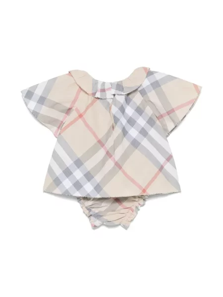 Sukienka dziecięca Burberry brązowa
