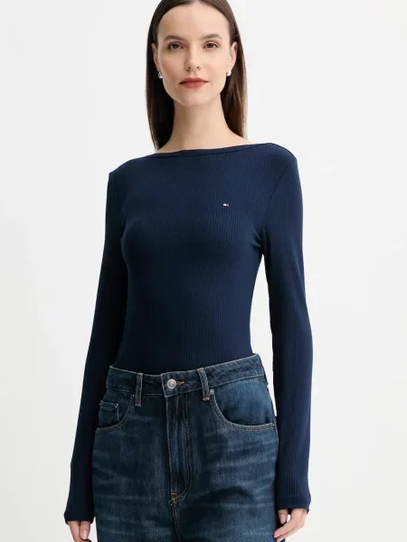 Tommy Hilfiger koszulka z długim rękawem Kobiety jednolity XS niebieski