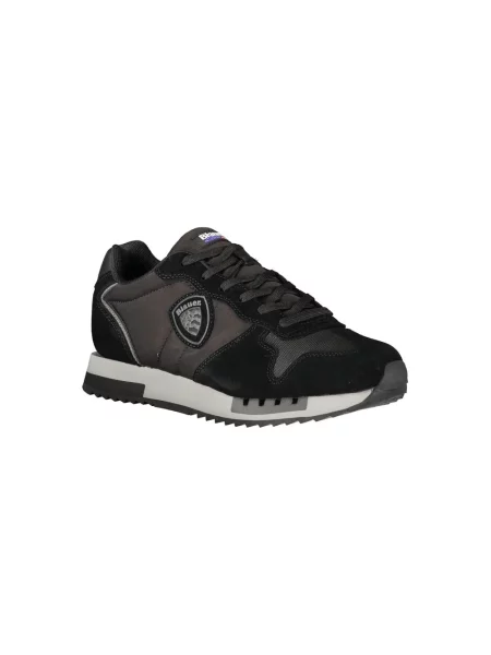Sneakersy Blauer skórzane czarne
