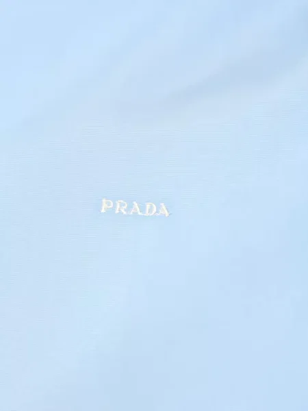 Cămașă Prada cu broderie albastru