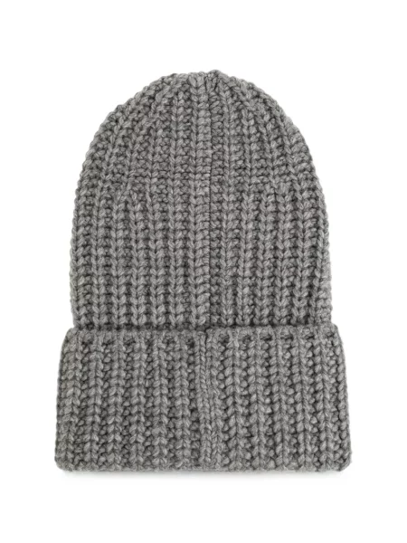 Căciulă Dsquared2 tricotate chunky cu autograf gri