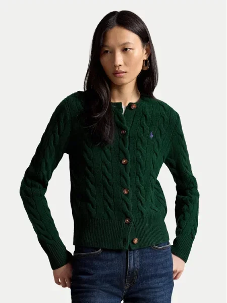Polo Ralph Lauren Cardigan închis verde