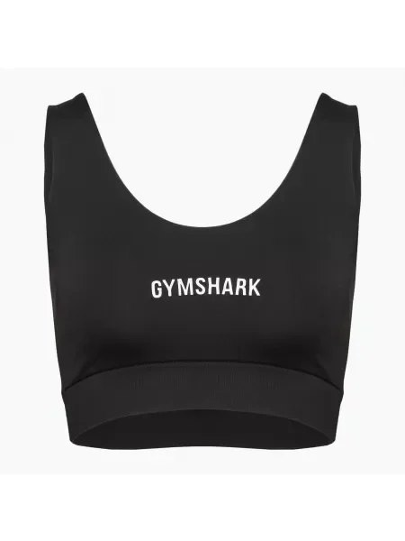 Gymshark Brezze Олекотен безшевен сутиен за тренировки черно