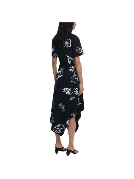 Desigual ruha CALMA midi harang alakú fekete
