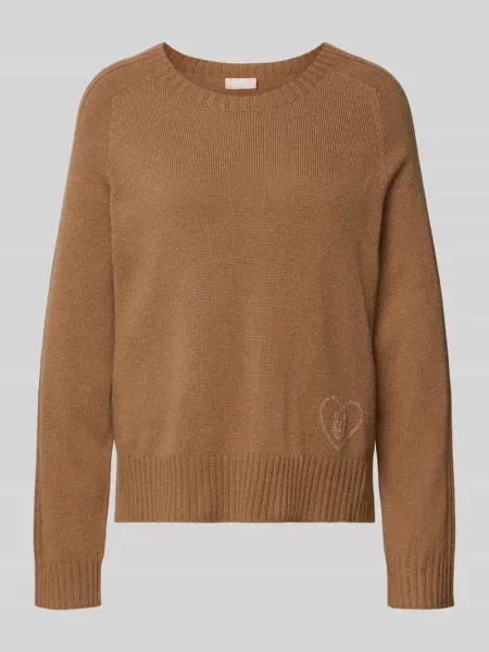 Sweter Liu Jo White wełniany brązowy