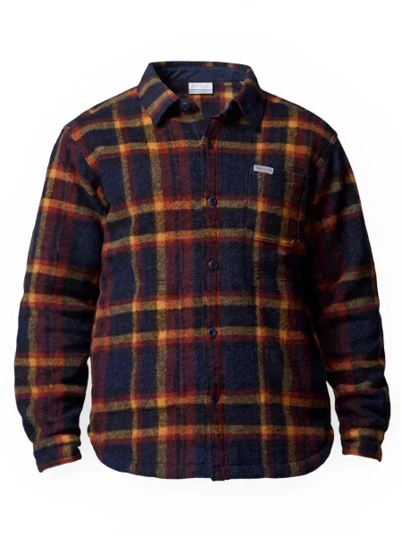 Geacă cămașă Columbia din fleece roșu
