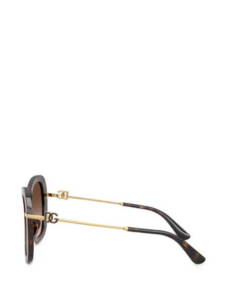 Слънчеви очила Dolce & Gabbana Eyewear с автограф кафяво