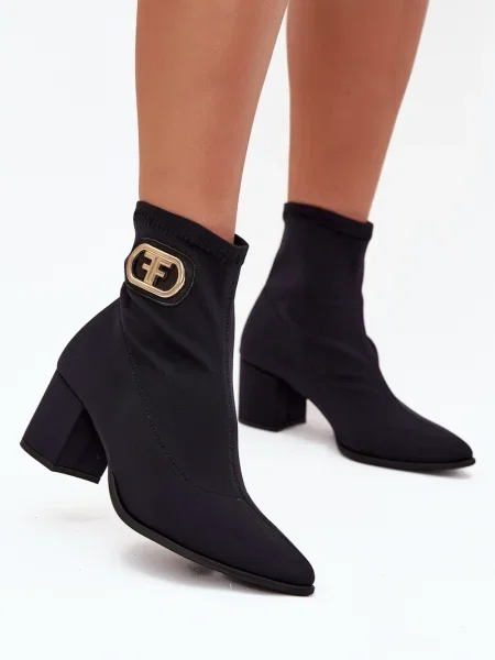 Pantofi cu toc Zazoo negru