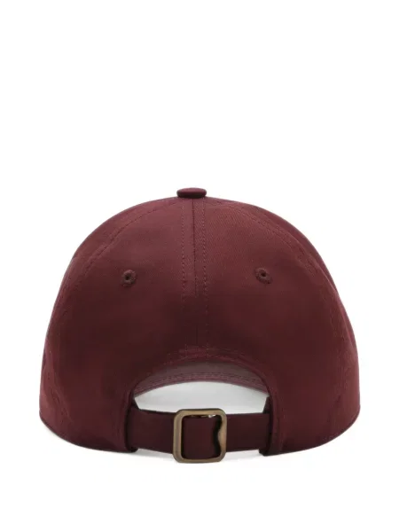 Kockás baseball sapka Burberry autogrammal piros
