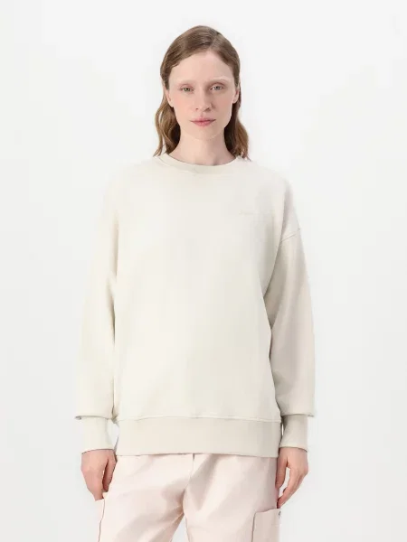 BOSS Hanorac Bej Oversize alb