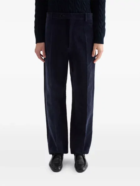 Pantaloni Jil Sander de catifea albastru
