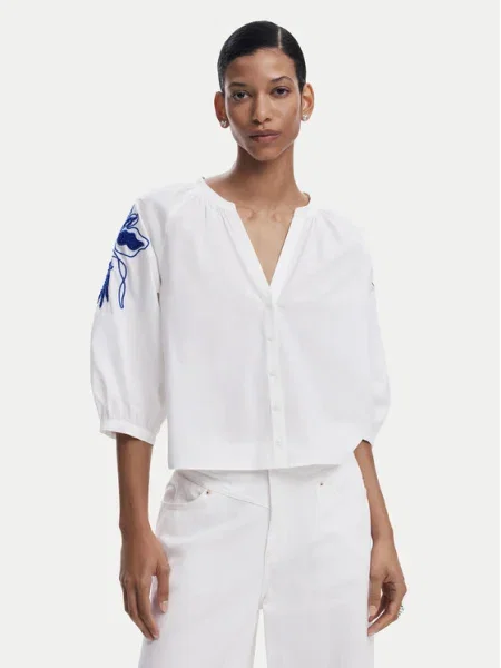 Desigual Блуза Cratos бял