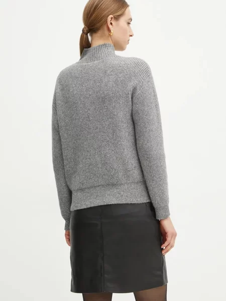 Светр з домішкою вовни Morgan MSTORI півгольф MSTORI сірий