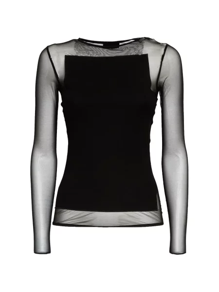 Tricou Dondup cu decolteu rotund negru