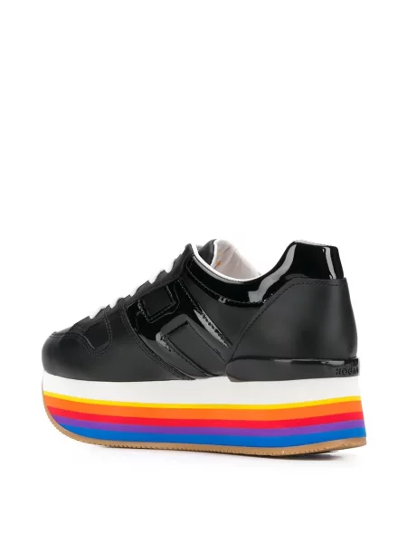 Sneakerși Hogan cu platformă negru