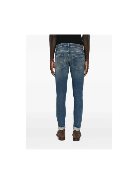 Skinny jeansy skinny Dondup niebieskie