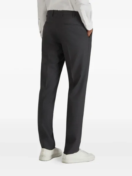 Pantaloni Incotex de lână conici gri