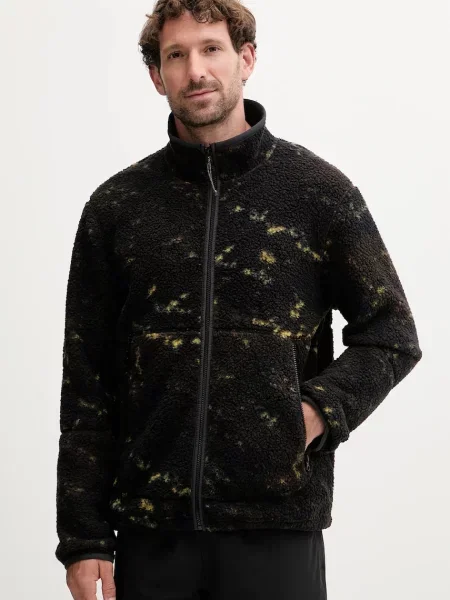 Gyapjú szvetter Jack Wolfskin strasszokkal barna