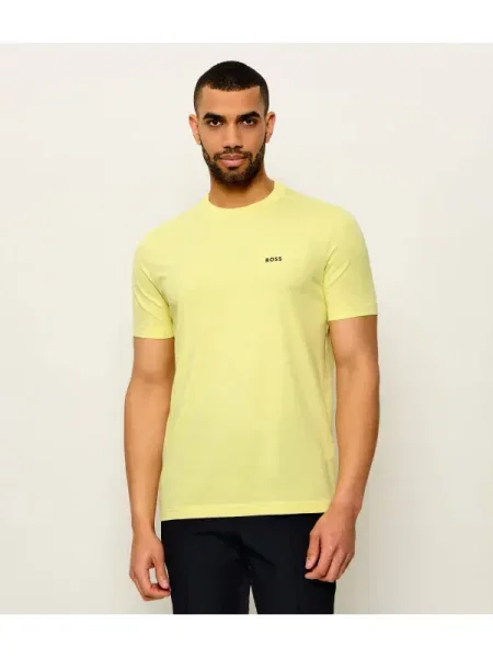 BOSS GREEN Tricou | stretch galben