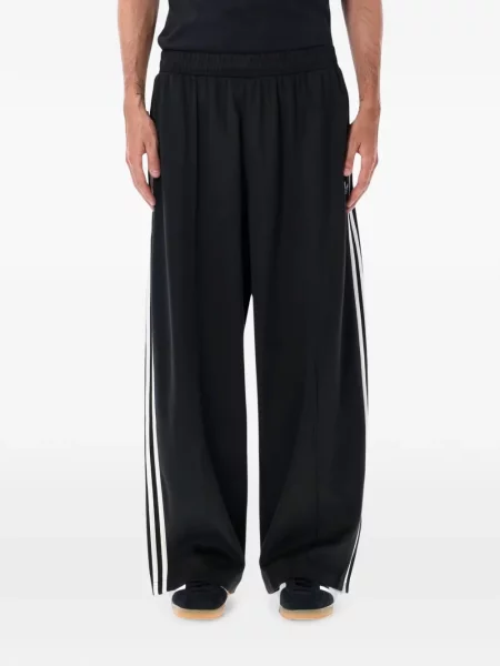 Pantaloni Adidas alergare cu broderie chunky verde