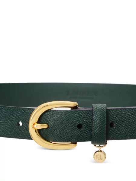 Cu centură curea Lauren Ralph Lauren din piele verde