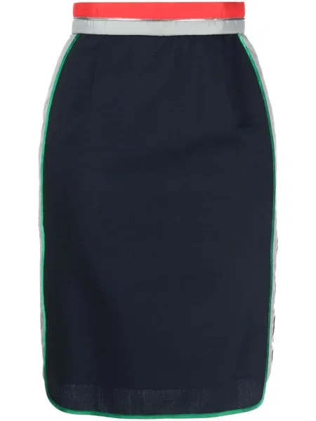 Fustă Kolor cu dungi albastru