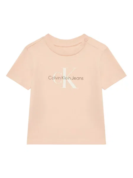 Dětské tričko Calvin Klein Jeans růžové