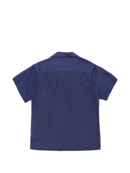 Scurt cămașă Blue Blue Japan de mătase albastru