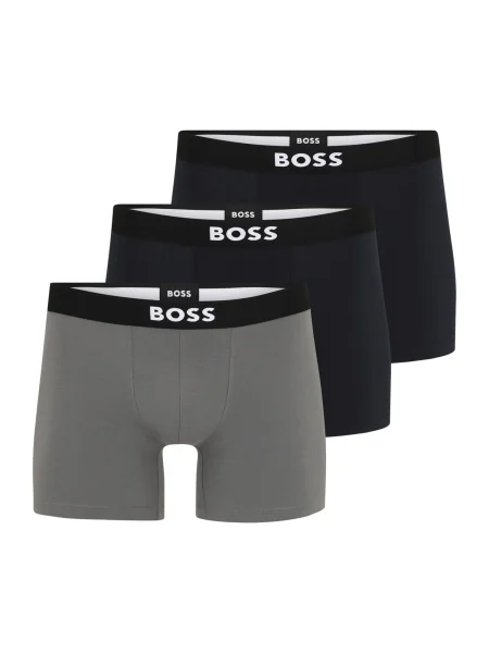 BOSS Boxeri albastru închis / gri alb negru