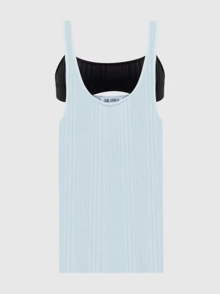 Топ подвійної конструкції The Attico блакитний