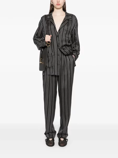 Pantaloni Tom Ford cu dungi negru