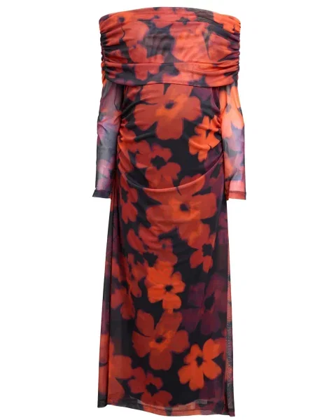 Next Rochie de seară roșu negru