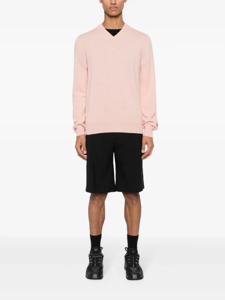 Vilnonis megztinis Comme Des Garçons Play rožinė