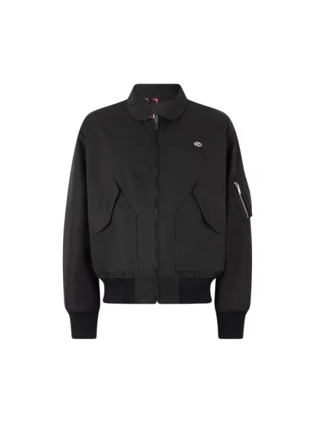 Kurtka bomber Roberto Cavalli dwustronny czarny