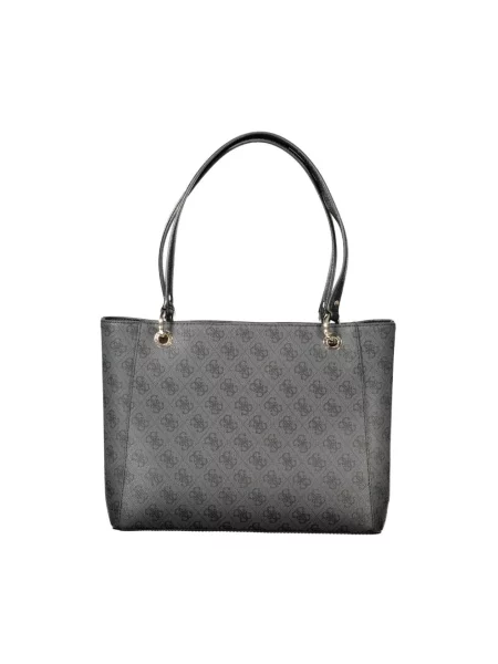 Lniana torebka Guess czarna