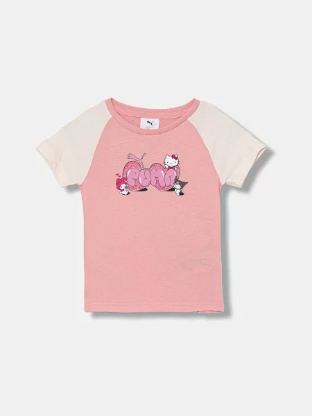 Puma tričko X HELLO KITTY & FRIENDS Slim Tee růžové