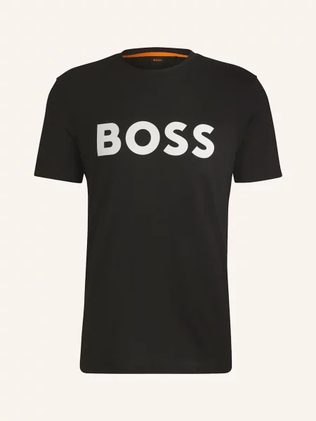 Boss Tričko Thinking černá bílá