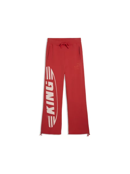 PUMA spodnie dresowe KING Sportstyle Akcesoria S czerwony