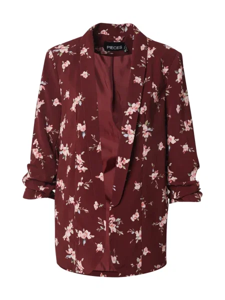 PIECES Sacou PCBOSS roz / roșu vin alb