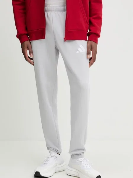 Hlače za vadbo adidas Performance siva