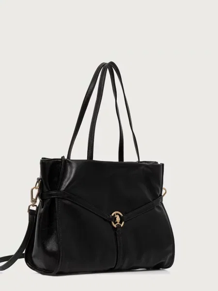 U.S. Polo Assn. geantă pentru femei cu imitație de piele CLANMAGHERY negru