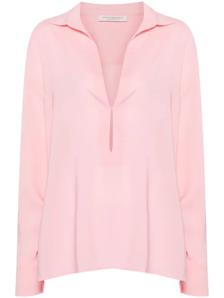 Bluză Philosophy Di Lorenzo Serafini din crep roz