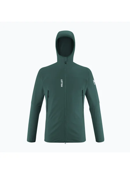 Мъжко софтшел яке Millet Fusion XCS Hoodie бутилка зелено