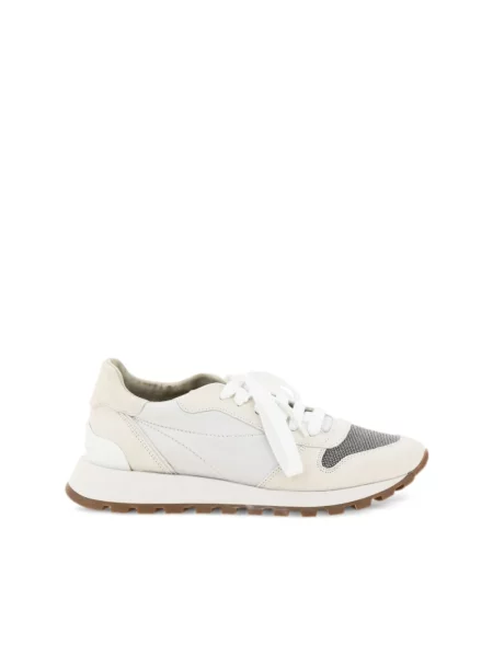 Sneakersy Brunello Cucinelli z logo białe