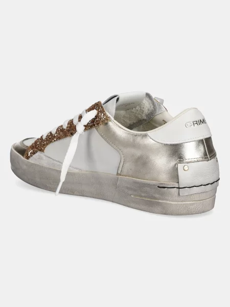 Kožené sneakers boty Crime London DELUXE zlatá