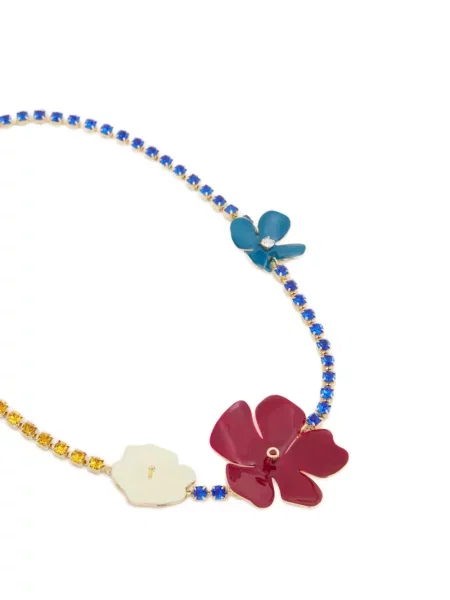 Colier Marni cu model floral auriu