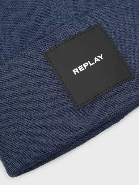 Шапка Replay синяя