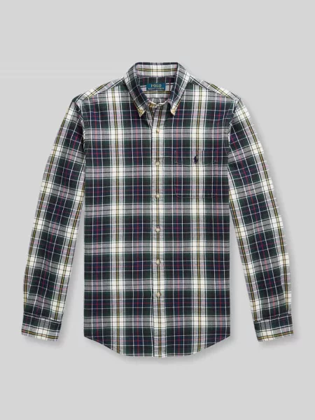 Koszula casualowa o kroju regular fit z czystej bawełny Polo Ralph Lauren granatowa