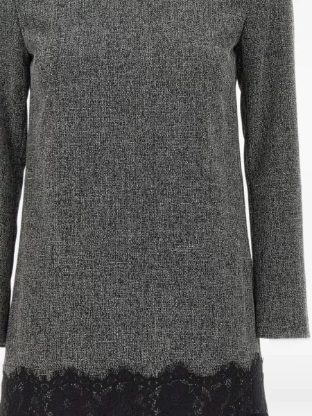 Rochie midi Kaos din tweed gri