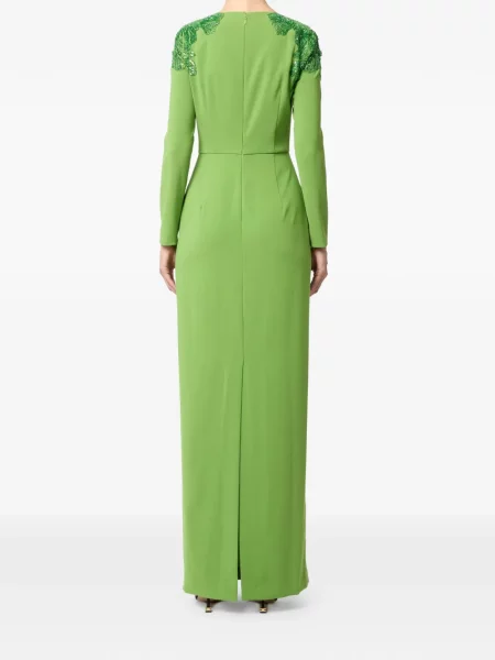 Rochie maxi Elisabetta Franchi cu paiete verde